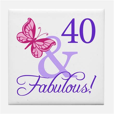 Cute 40th Birthday Cute 40th Birthday Coasters Cork Puzzle And Tile