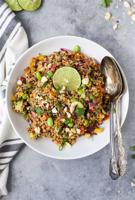 Crunchy Thai Quinoa Salad Easy Healthy Recipes