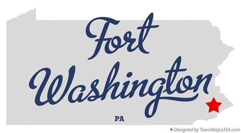 Map Of Fort Washington Pa Pennsylvania