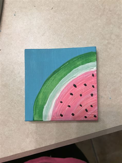 A Cute Watermelon Painting Watermelon Painting Cute Watermelon Painting