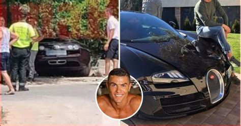 Photo Cristiano Ronaldos Bugatti Veyron Super Car Crashes Crashes