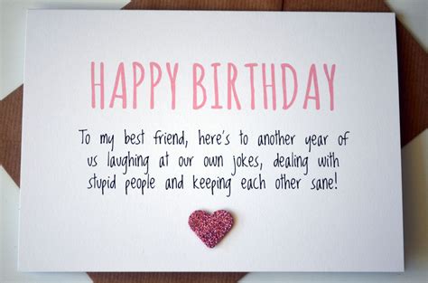 Birthday Card Wishes For Best Friend The Cake Boutique