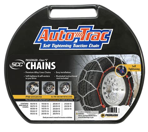 Peerless Chain Company Autotrac Passenger Tire Chains 0153510