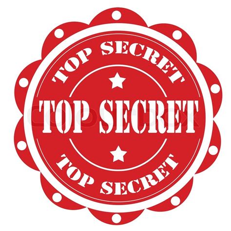 Label With Text Top Secretvector Stock Vector Colourbox