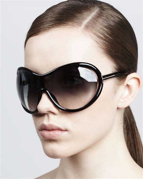 Lenses, up to 50% off lens upgrades and free shipping included. Tom ford Grant Oversized Shield Sunglasses in Black | Lyst