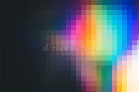 Abstract And Modern Color Background Of Pixels Stock Illustration