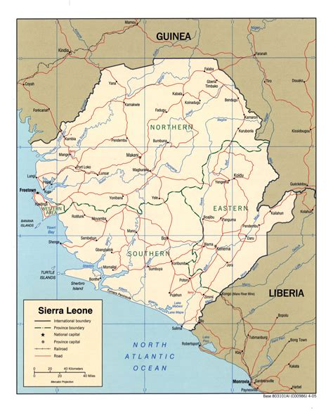 Large Detailed Political And Administrative Map Of Sierra Leone With