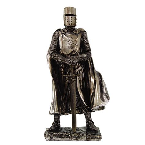 Crusader Standing Knight Statue