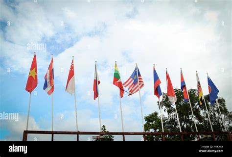 National Flags Of Southeast Asia Countries Aec Asean Economic