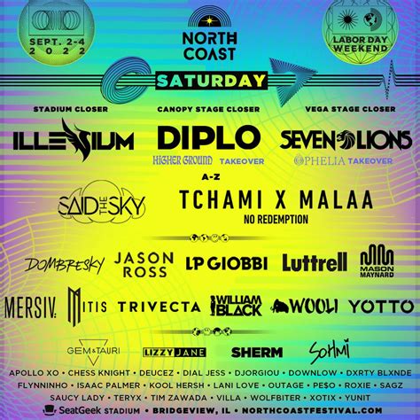 Buy Tickets To North Coast Music Festival 2022 In Bridgeview On Sep 02