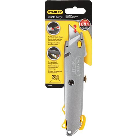 Buy Stanley Quick Change Retractable Utility Knife Gray
