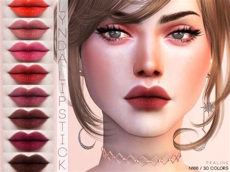 The Sims Resource Lynda Lipstick N166 By Pralinesims • Sims 4 Downloads