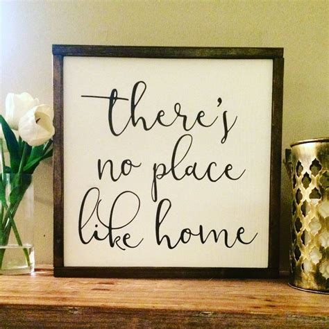 There S No Place Like Home Wood Sign Home Decor Wall Wood Signs Home