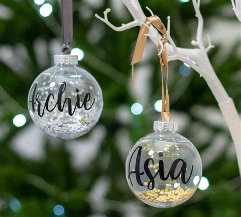 Personalised Glitter Christmas Bauble By Bubblegum