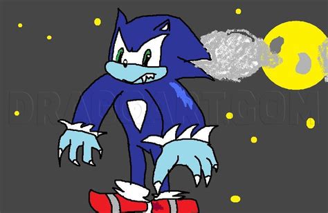 How To Draw Sonic The Werehog Step By Step Drawing Guide By