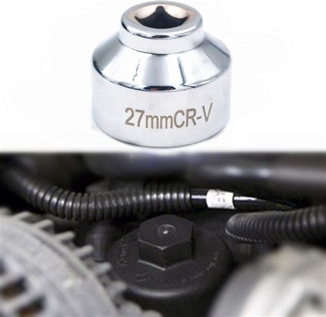 Ease2U 27mm Oil Filter Wrench Oil Filter Socket With 3 8 Socket Drive
