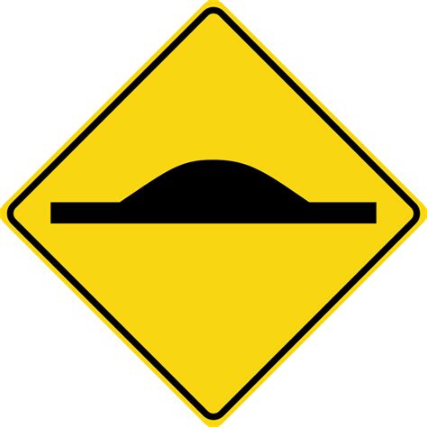 Speed Bump Road Sign Openclipart
