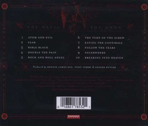 Heaven And Hell The Devil You Know Cd Jpc