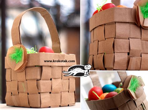Krokotak Recycled Paper Bag Basket