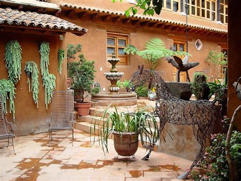 The Courtyard At La Casa Encantada A Colonial Hotel In Patzcuaro