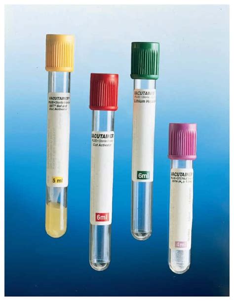 Bd Vacutainer Plastic Blood Collection Tubes With K2edta Hemogard