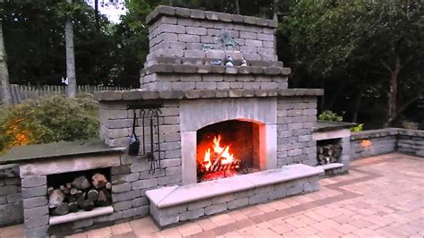 Outdoor Fireplace Youtube