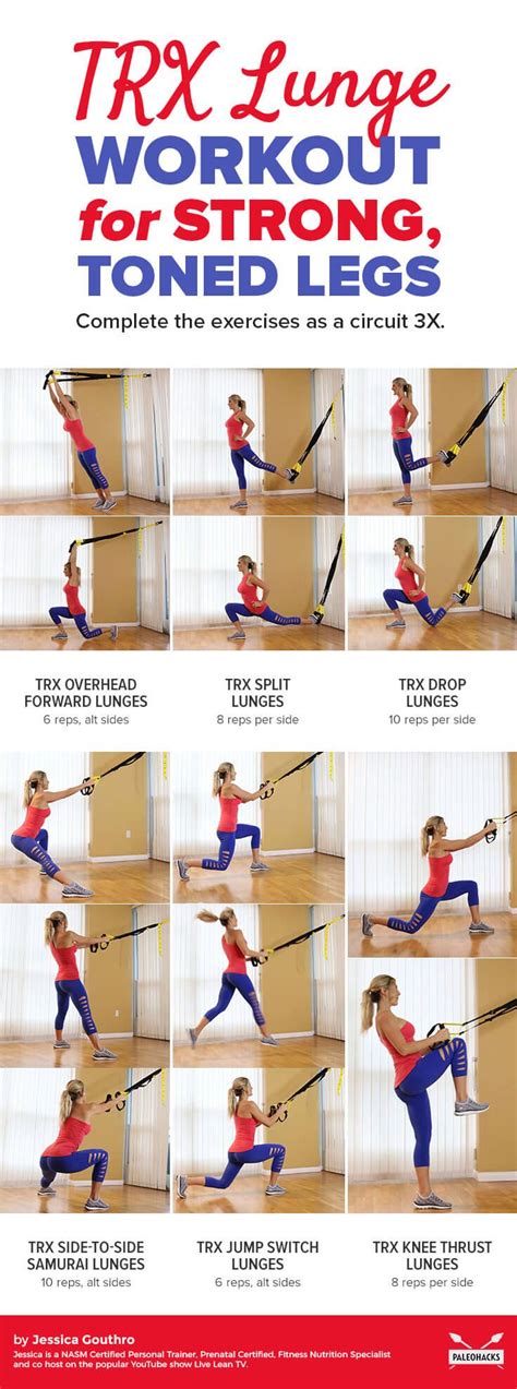 Tone Your Legs With This Trx Lunge Workout Lunge Workout Trx