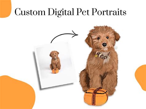 A Custom Made Digital Pet Portrait Print Ready Upwork
