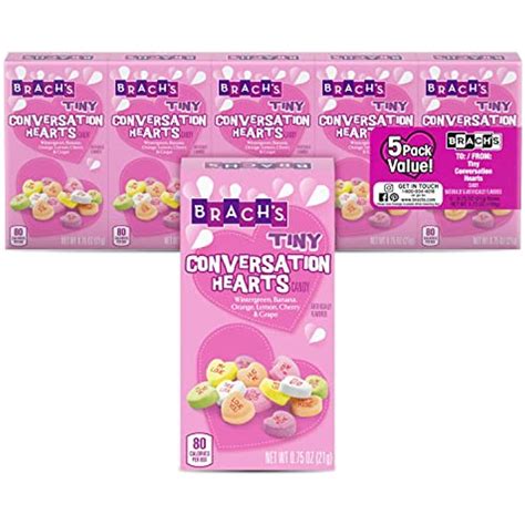 Brachs Valentines Day Tiny Conversation Hearts Candy Candy T Boxes