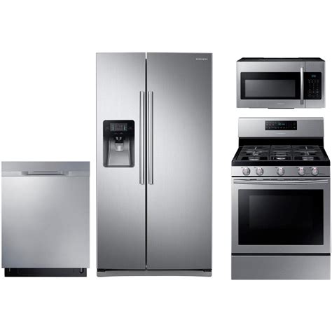 Home design ideas > kitchen > kitchen appliance packages stainless steel. Samsung 4 Piece Kitchen Appliance Package with Gas Range ...
