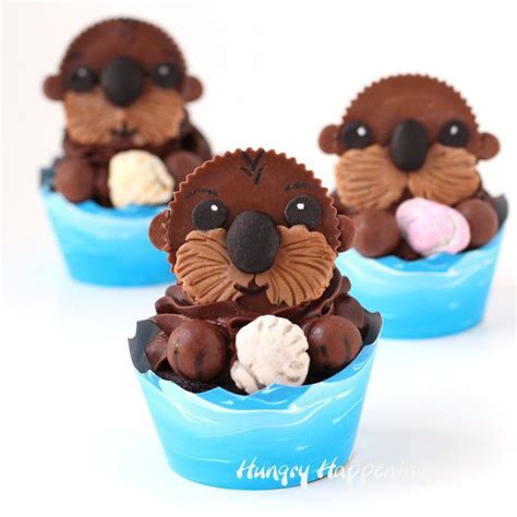 Sea Otter Cupcakes Cute Finding Dory Party Ideas Video Recipe