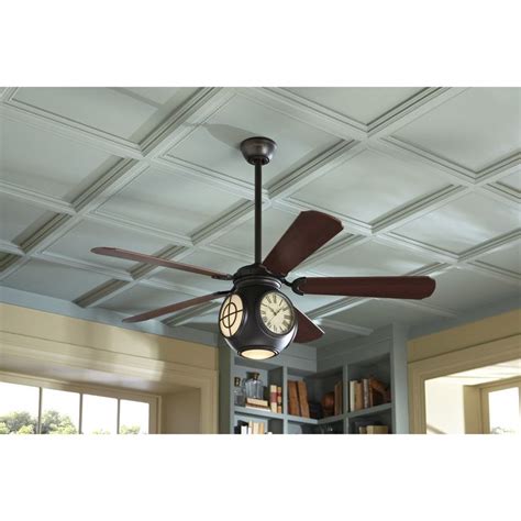 Shop Harbor Breeze 52 In Rock Hall Aged Bronze Ceiling Fan With Light