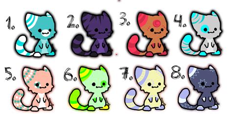 Chibi Kittens Just 4pts Each By Dailyadoptables On Deviantart