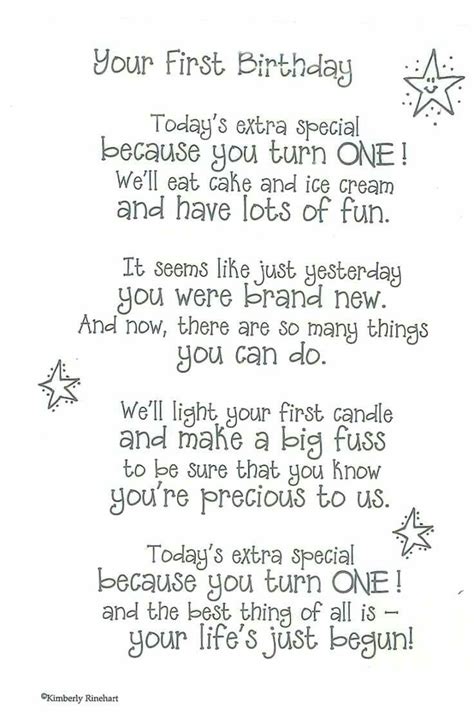 197 quotes have been tagged as birthday: Your First Birthday! | First birthday quotes, First ...