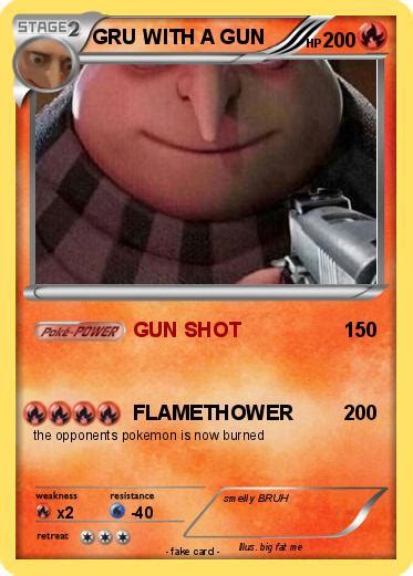 Pokémon Gru With A Gun Gun Shot My Pokemon Card