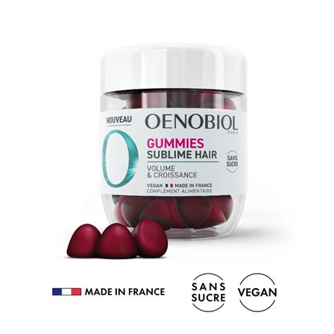 Gummies Sublime Hair Volume Et Croissance 60 Gummies Oenobiol