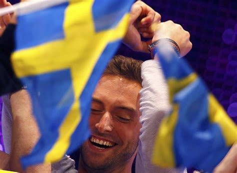 Because it's the musical equivalent to the super bowl! Måns Zelmerlöw: #Eurovision 2015: Sweden's Måns Zelmerlöw ...