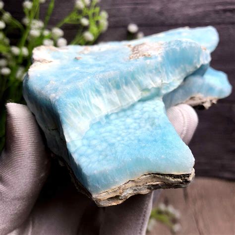 Large Natural Blue Aragonite Crystal Rough Mineral Specimen Etsy Uk