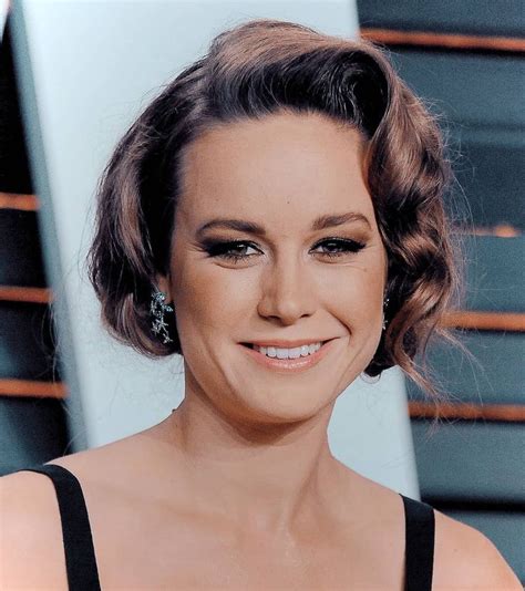 I dont wanna hear anyone call carol a karen for having short hair again. Brie looks amazing with short hair 💛 — @BrieLarson # ...