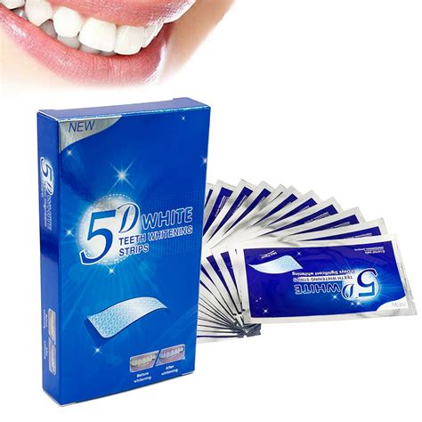 Bandes De Blanchiment Des Dents En Gel 5d Kit Dentaire Pour Dents
