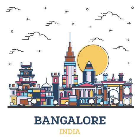 130 Bangalore City Skyline Stock Illustrations Royalty Free Vector