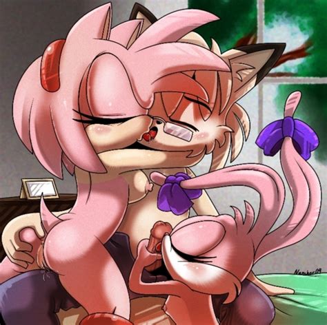 Rule 34 2girls Amy Rose Anthro Babs Bunny Canine Crossover Female Fur