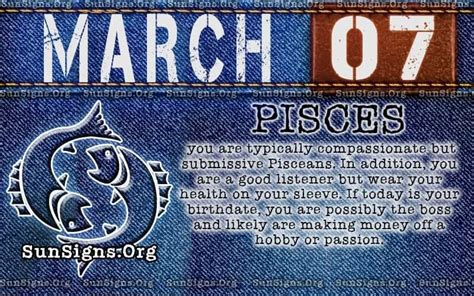 March 7 Zodiac Horoscope Birthday Personality Sunsignsorg