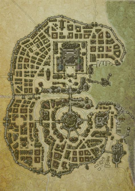 Portfolio Fantasy Maps Fantasy City Map Fantasy Map Dungeon Maps