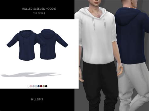 The Sims Resource Rolled Sleeves Hoodie