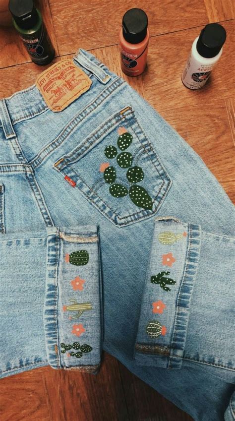 Pin By Kayla Kim On Paint Upcycle Sweater Jeans Diy Painted Clothes