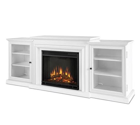 With all the cozy offerings of a fireplace—without any installation, wood or worry—the callie electric fireplace media cabinet plugs in for instant warmth and ambiance and is completely remote controllable. Real Flame® 72" Frederick Electric Fireplace Media Cabinet ...