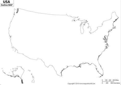Maps Blank Us Map Outline