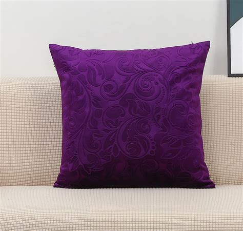 Tangdepot Heavy Velvet Embossing Throw Pillow Cover Classis Floral