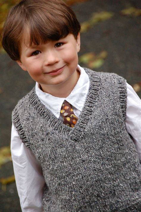 256 Basic Vest For Children Pattern By Diane Soucy Knitting